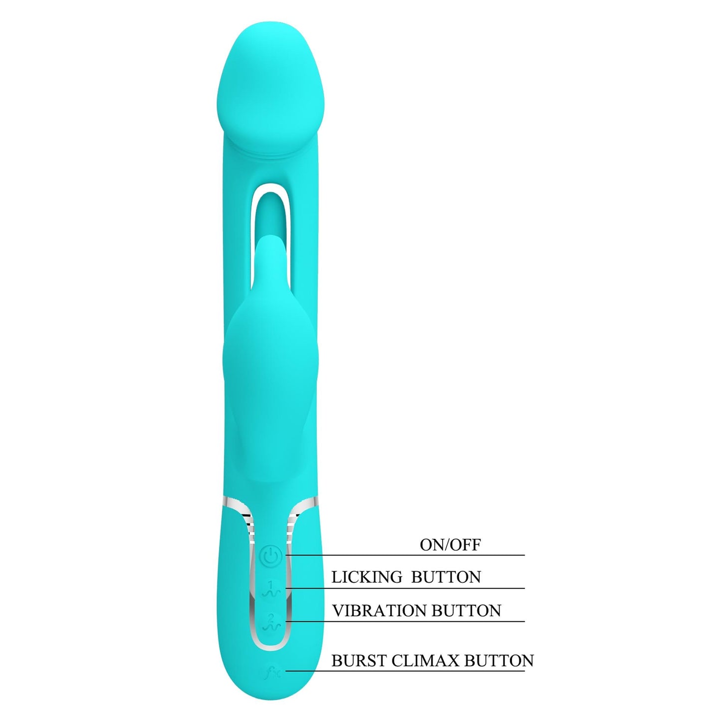 10-PRETTY LOVE - Kampas Green, 7 vibration functions 4 licking settings-10