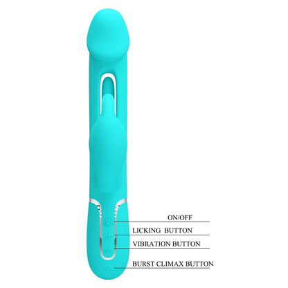 10-PRETTY LOVE - Kampas Green, 7 vibration functions 4 licking settings-10