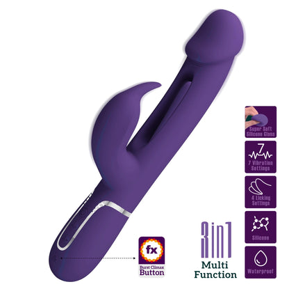 2-PRETTY LOVE - Kampas dark Purple, 7 vibration functions 4 licking settings-2