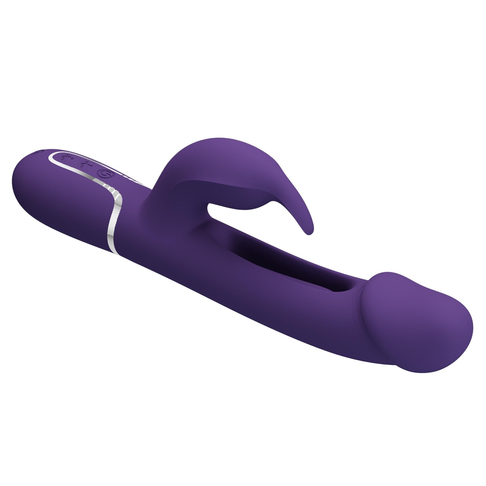 5-PRETTY LOVE - Kampas dark Purple, 7 vibration functions 4 licking settings-5