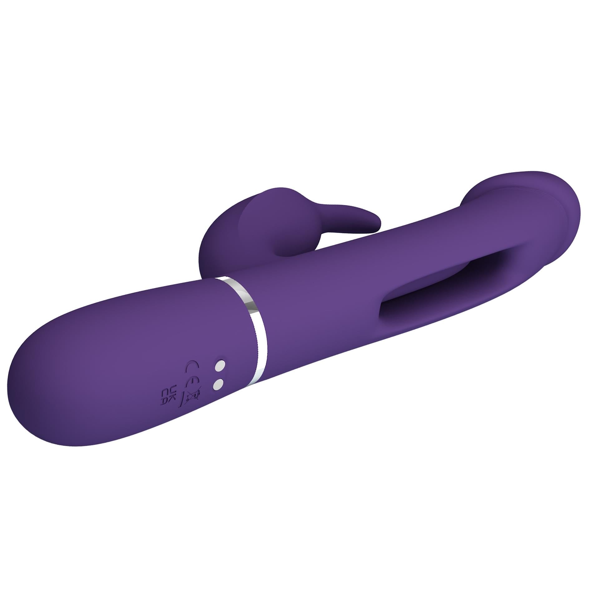 8-PRETTY LOVE - Kampas dark Purple, 7 vibration functions 4 licking settings-8