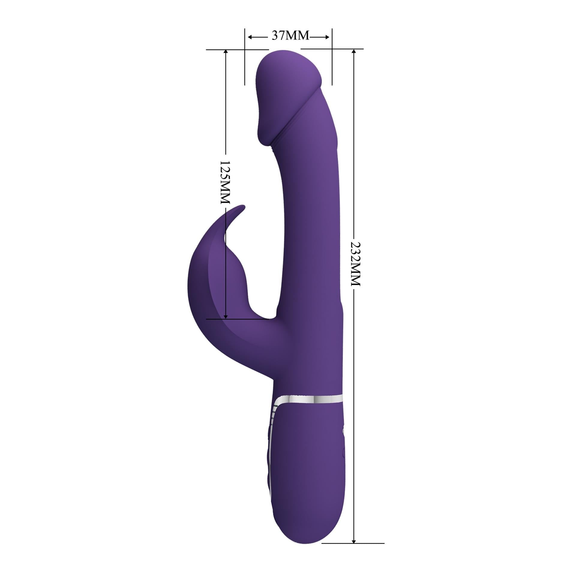 9-PRETTY LOVE - Kampas dark Purple, 7 vibration functions 4 licking settings-9