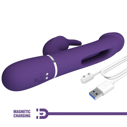 11-PRETTY LOVE - Kampas dark Purple, 7 vibration functions 4 licking settings-11