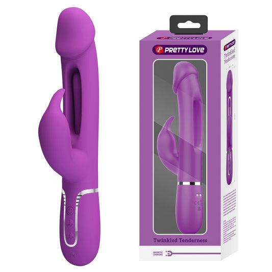 1-PRETTY LOVE - Kampas Purple, 7 vibration functions 4 licking settings-1