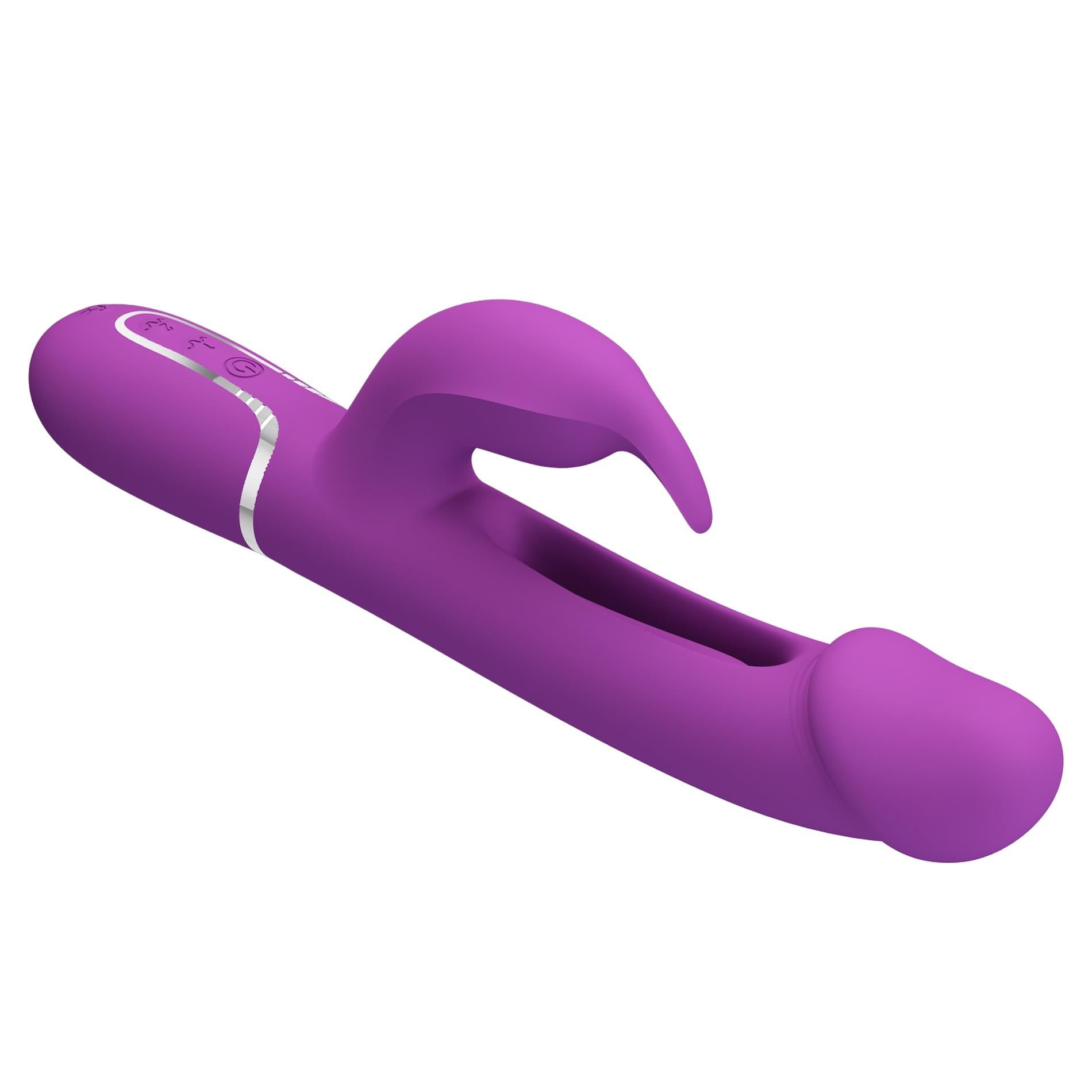5-PRETTY LOVE - Kampas Purple, 7 vibration functions 4 licking settings-5