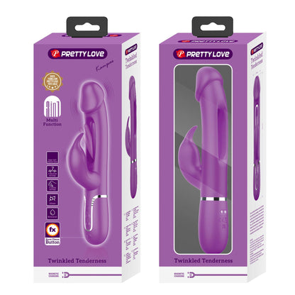 12-PRETTY LOVE - Kampas Purple, 7 vibration functions 4 licking settings-12