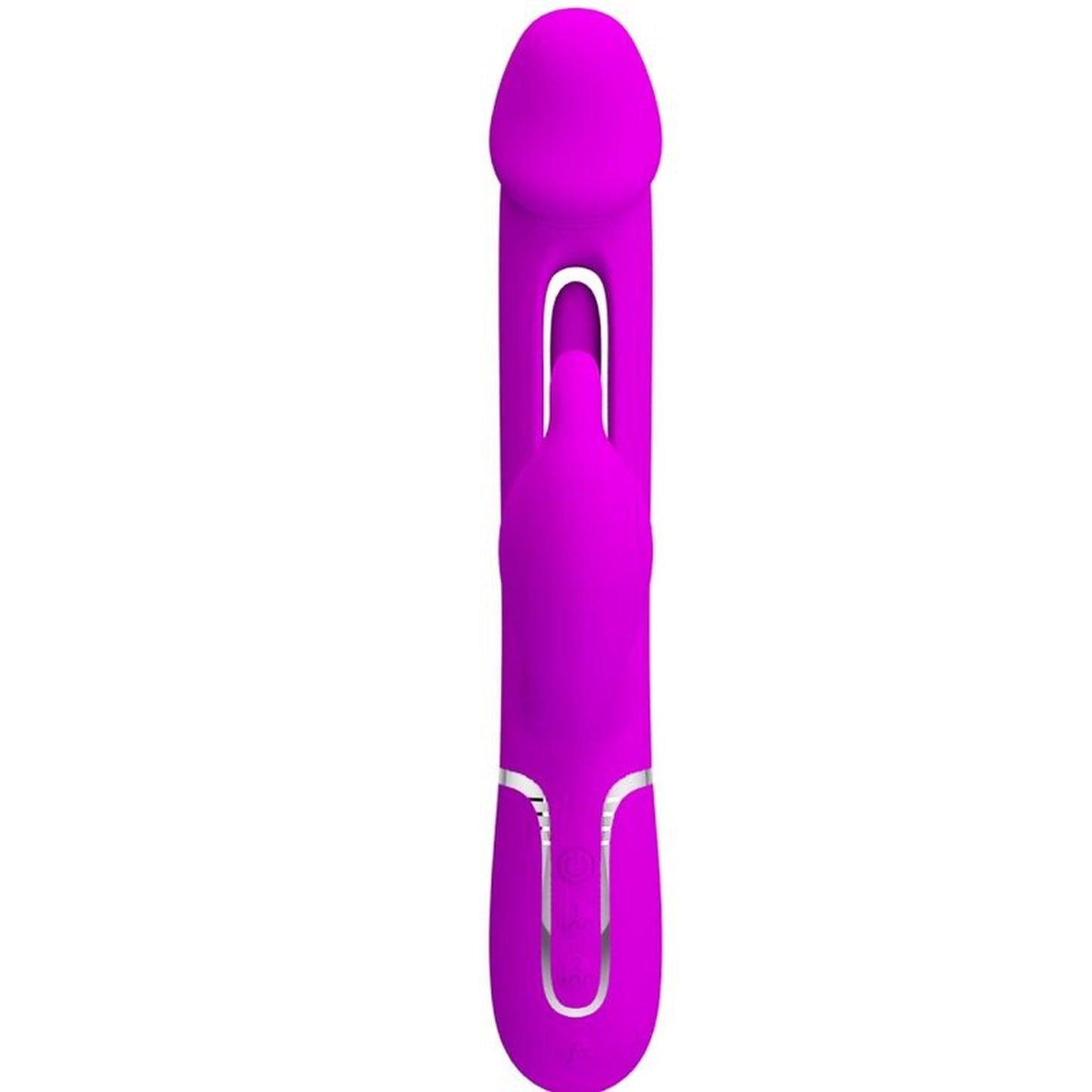 2-PRETTY LOVE - Kampas Rabbit 3 in 1, multifunction vibrator with tongue violet-2