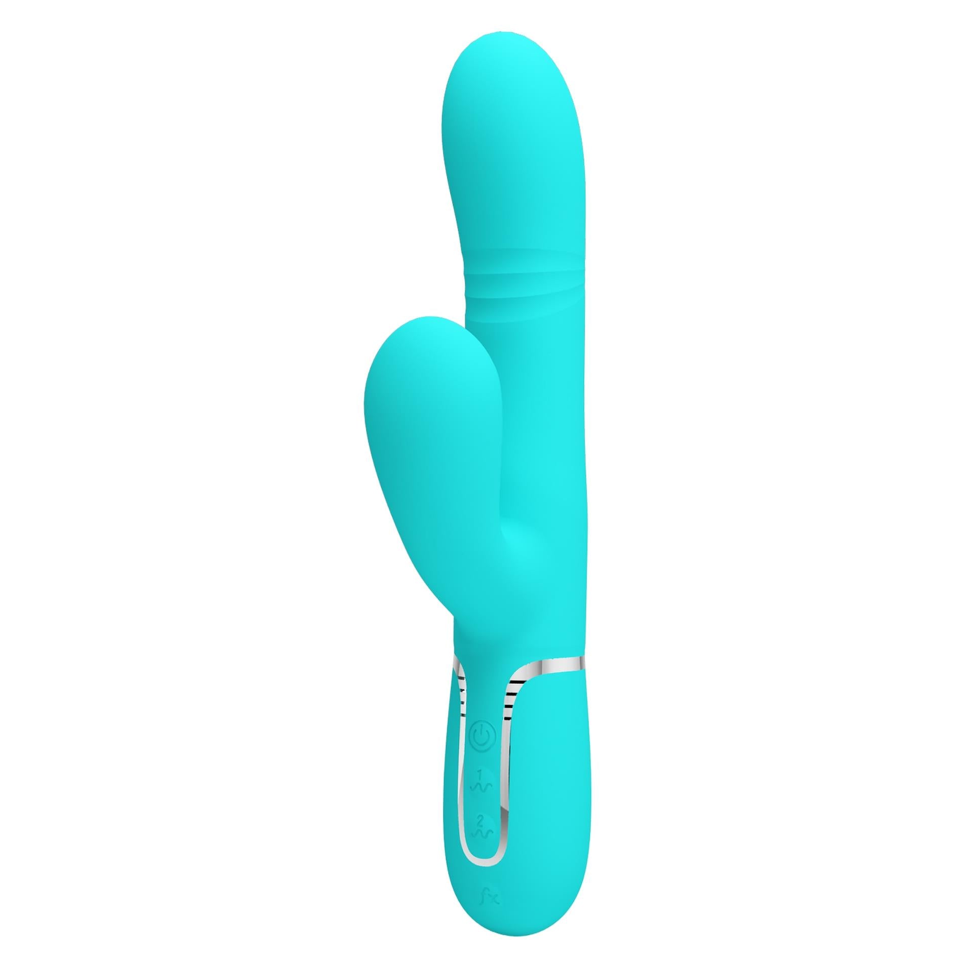 3-PRETTY LOVE - Mariana light blue, 7 vibration functions, 7 thrusting settings, 4 rolling functions, 4 nodding functions-3