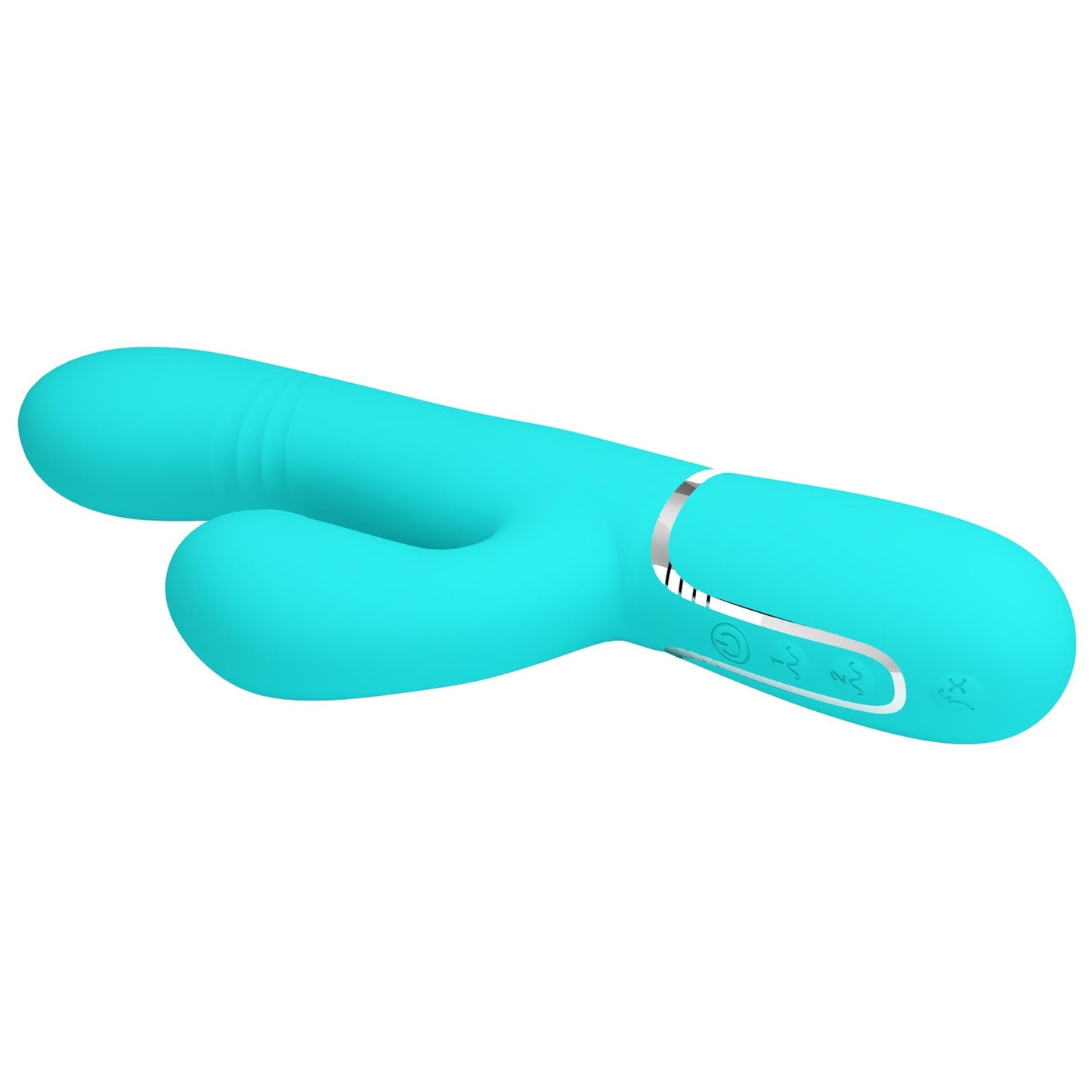 7-PRETTY LOVE - Mariana light blue, 7 vibration functions, 7 thrusting settings, 4 rolling functions, 4 nodding functions-7