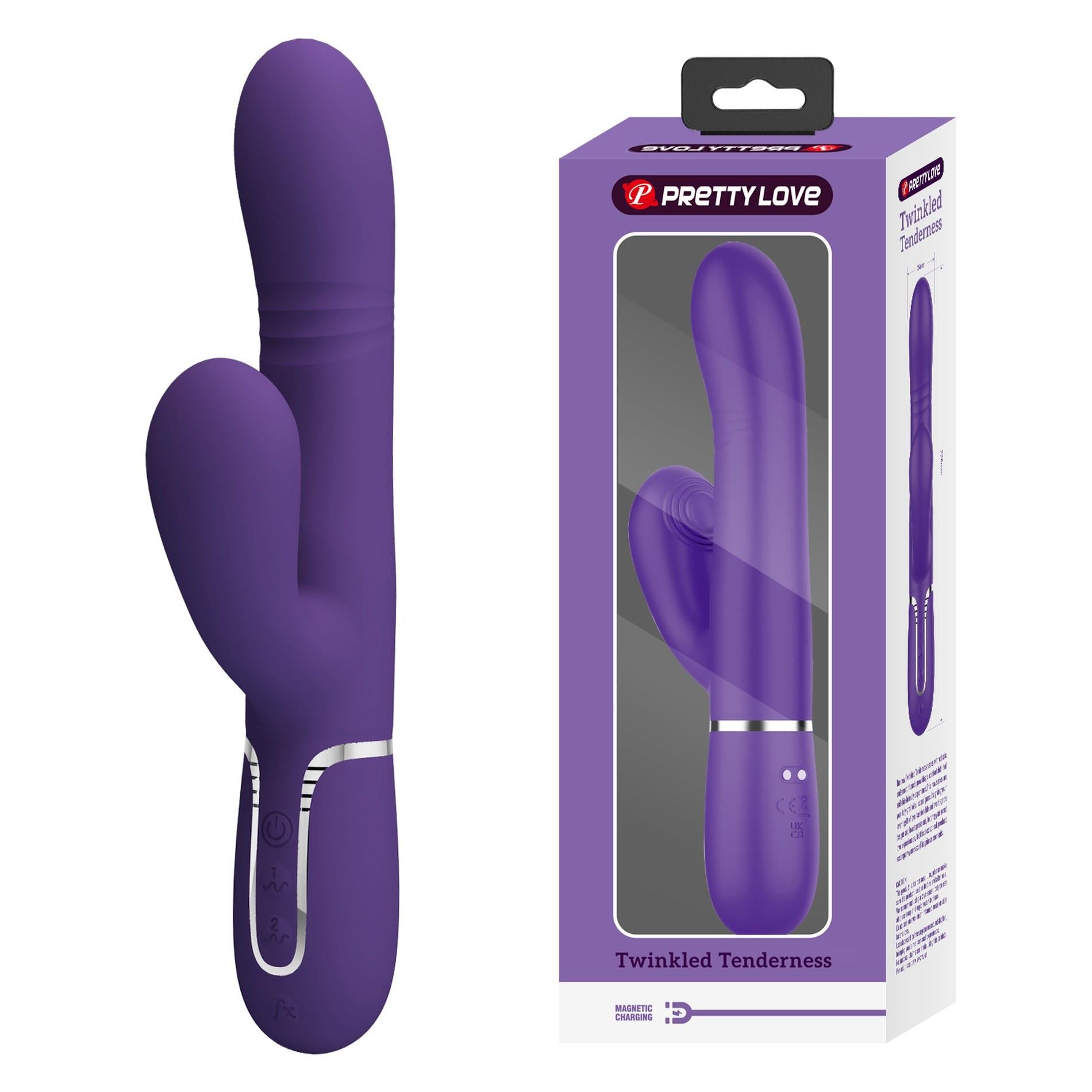 1-PRETTY LOVE - Mariana dark purple, 7 vibration functions, 7 thrusting settings, 4 rolling functions,4 nodding functions-1