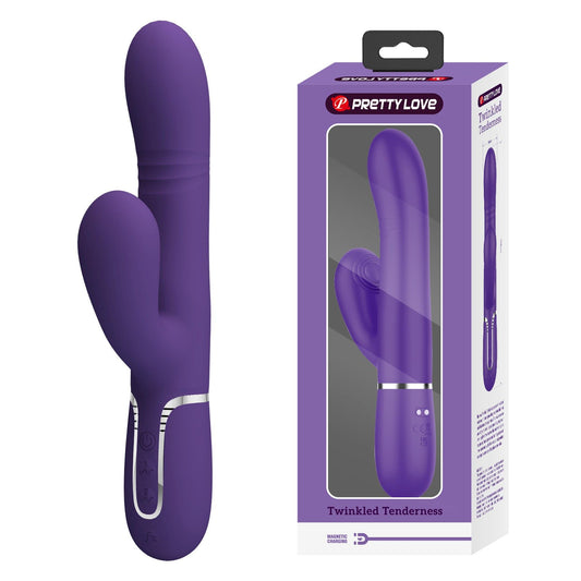 1-PRETTY LOVE - Mariana dark purple, 7 vibration functions, 7 thrusting settings, 4 rolling functions,4 nodding functions-1