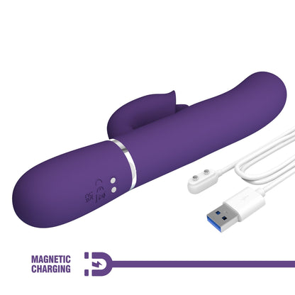 11-PRETTY LOVE - Gigi dark purple, 7 thumping functions 7 licking modes-11