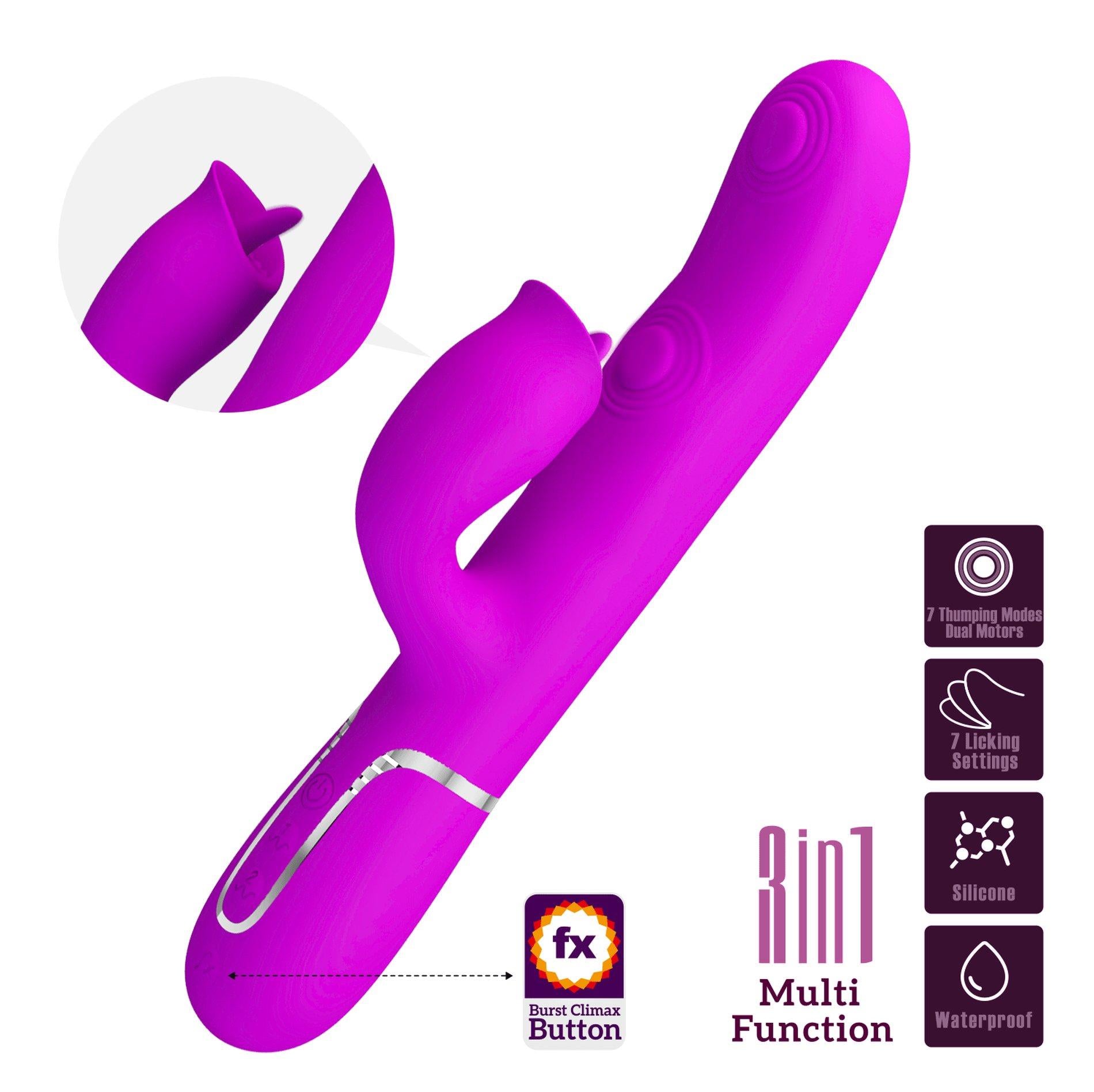 2-PRETTY LOVE - Gigi Purple, 7 thumping functions 7 licking modes-2
