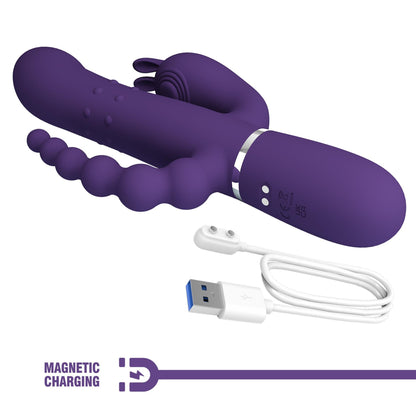 11-PRETTY LOVE - Cammy Dark Purple, Twinkled Tenderness, 7 thumping functions 7 vibration functions 4 rolling functions-11