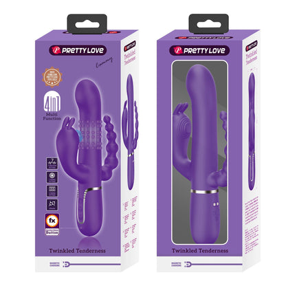 12-PRETTY LOVE - Cammy Dark Purple, Twinkled Tenderness, 7 thumping functions 7 vibration functions 4 rolling functions-12