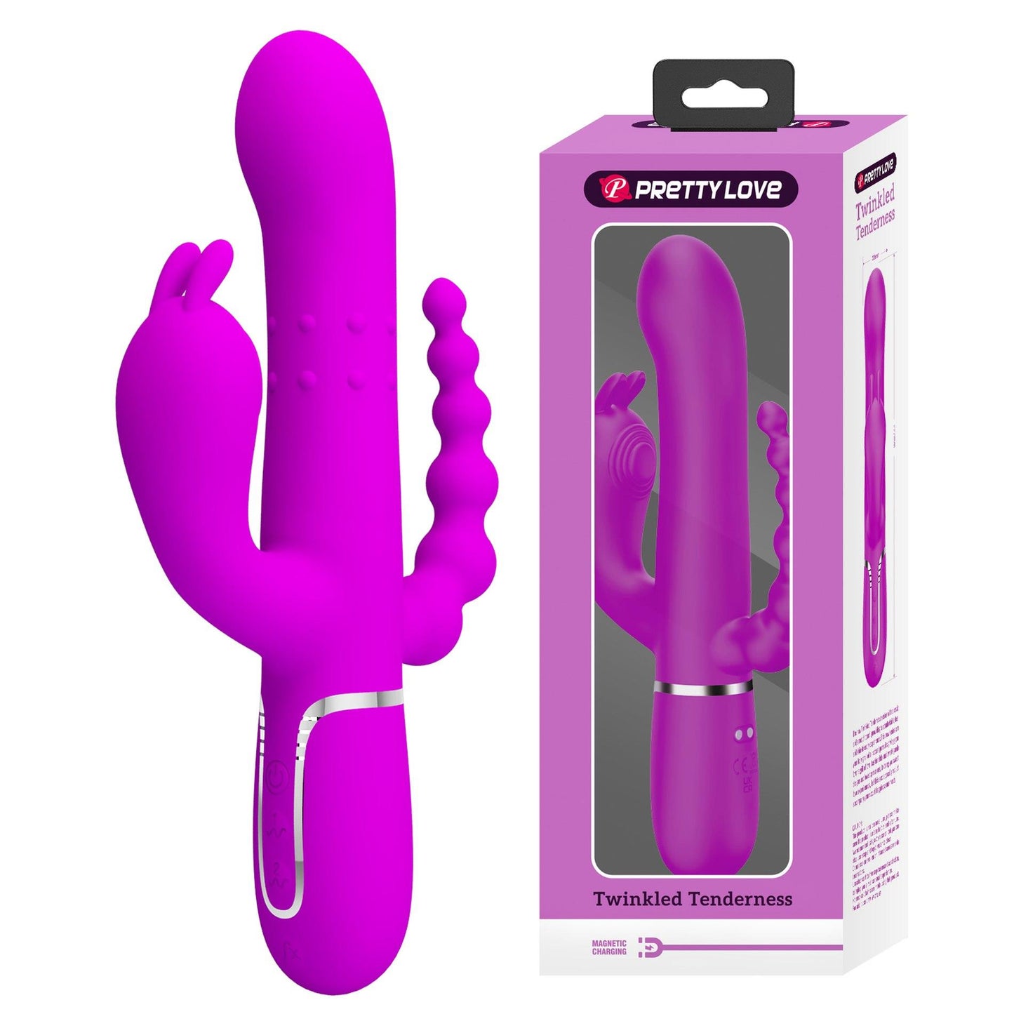 1-PRETTY LOVE - Cammy Purple, Twinkled Tenderness, 7 thumping functions 7 vibration functions 4 rolling functions-1