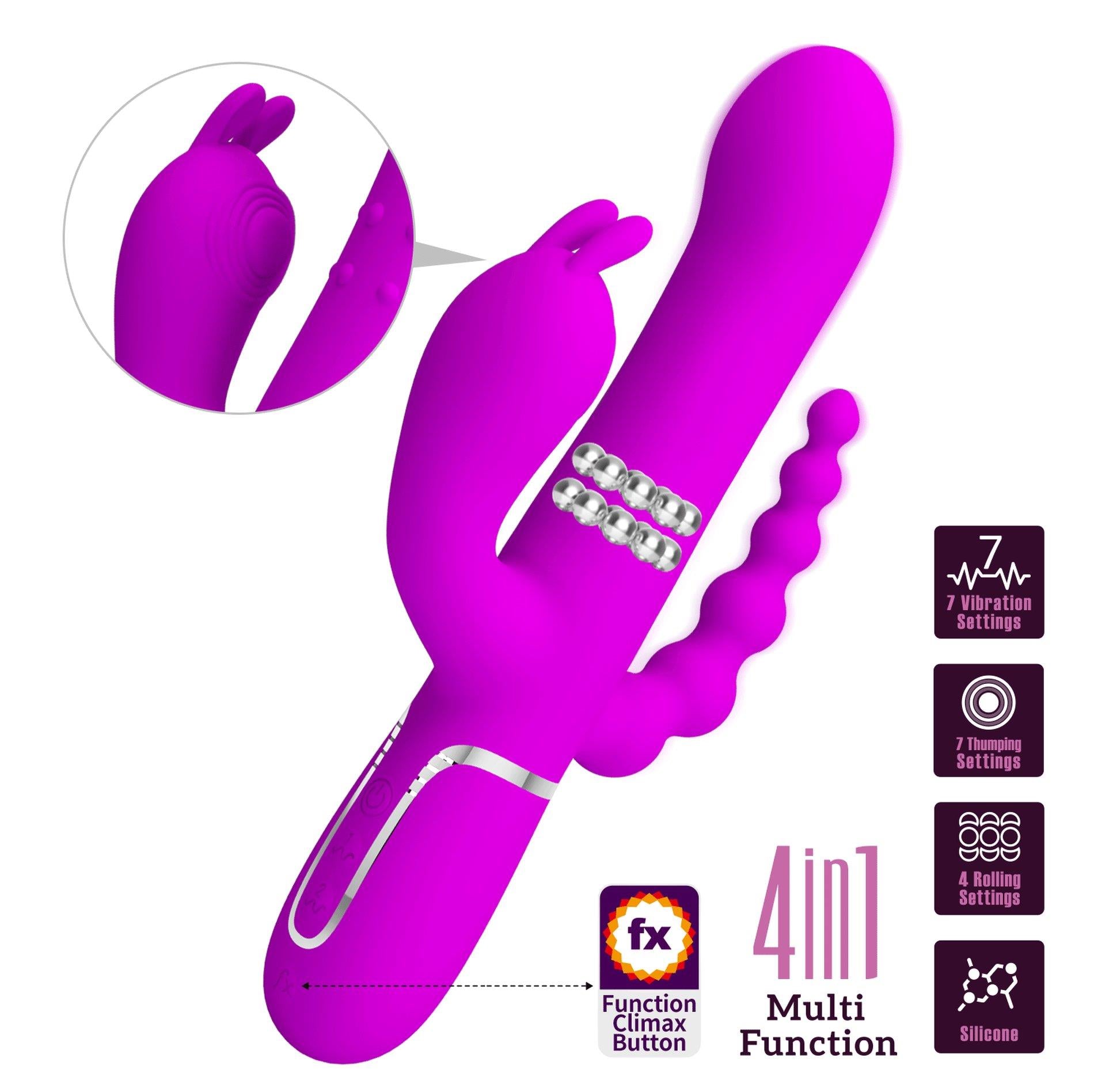 2-PRETTY LOVE - Cammy Purple, Twinkled Tenderness, 7 thumping functions 7 vibration functions 4 rolling functions-2
