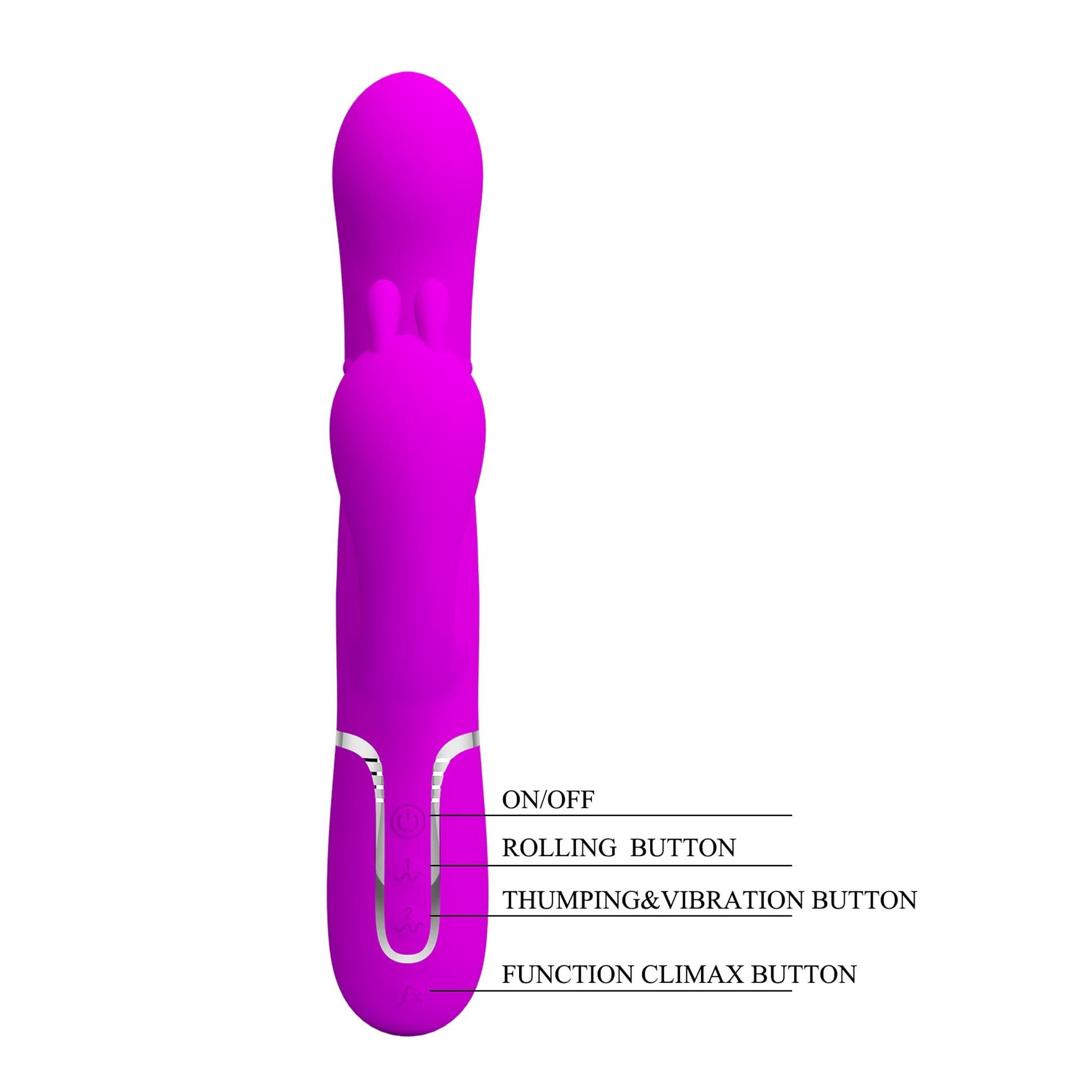 10-PRETTY LOVE - Cammy Purple, Twinkled Tenderness, 7 thumping functions 7 vibration functions 4 rolling functions-10