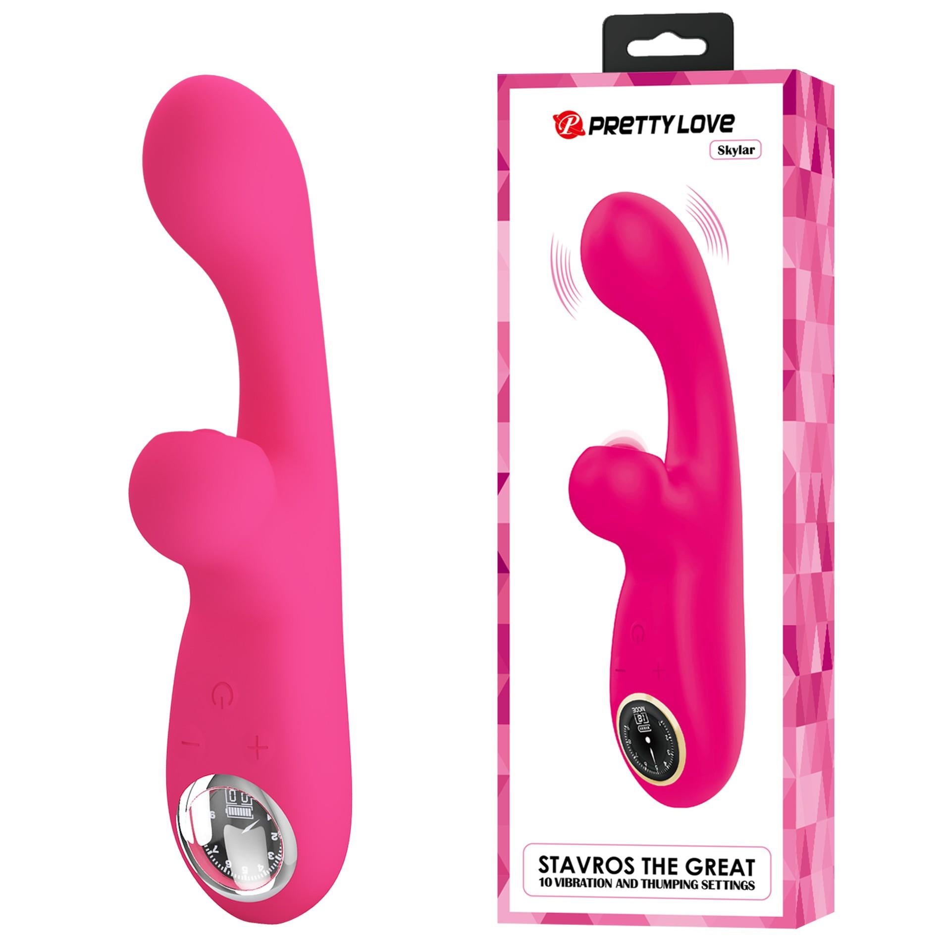 1-PRETTY LOVE - Skylar Pink, 10 vibration functions 10 thumping functions 9 speed levels-1