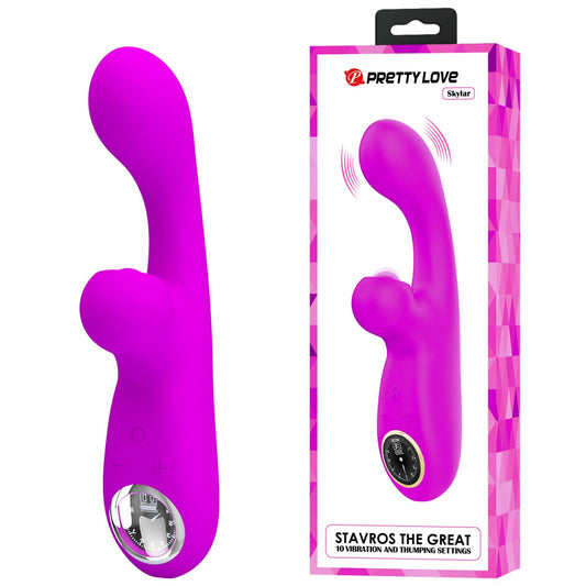 1-PRETTY LOVE - Skylar Purple, 10 vibration functions 9 speed levels 10 thumping functions-1