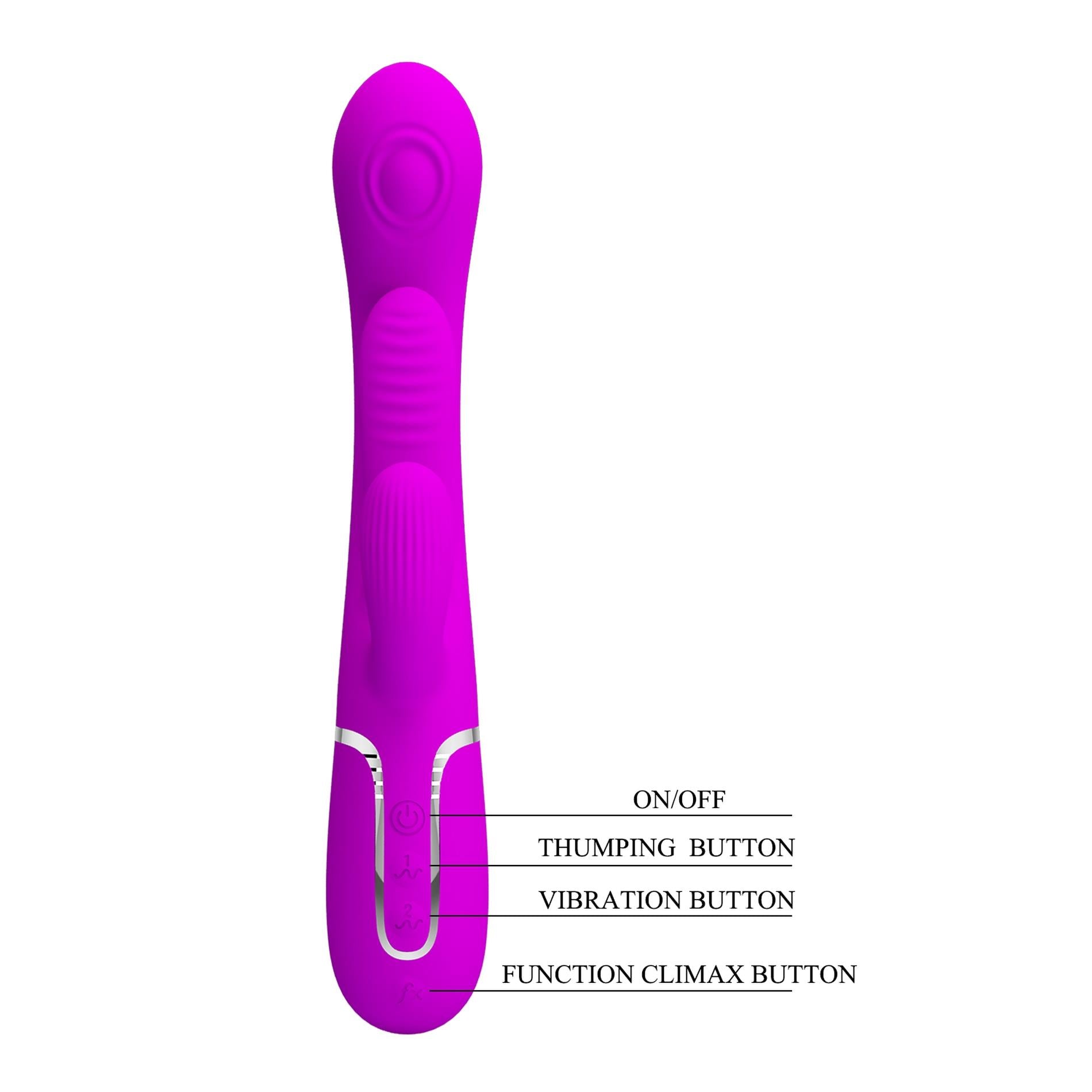 9-PRETTY LOVE - Shonia Purple, Twinkled Tenderness, 7 thumping functions 7 vibration functions-9