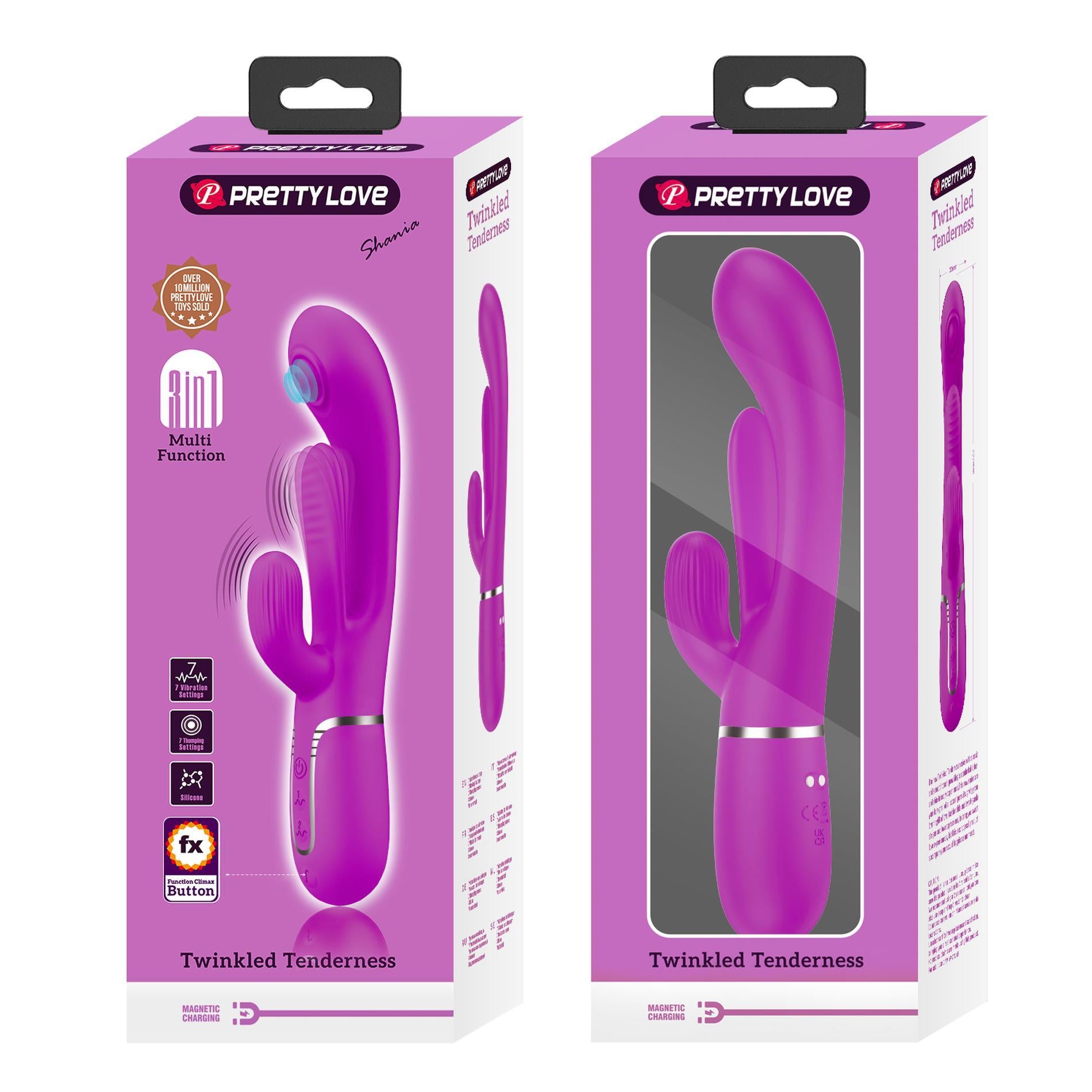 11-PRETTY LOVE - Shonia Purple, Twinkled Tenderness, 7 thumping functions 7 vibration functions-11