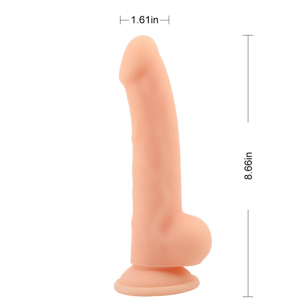 6-Realistyczne naturalne dildo penis przyssawka 21cm-6