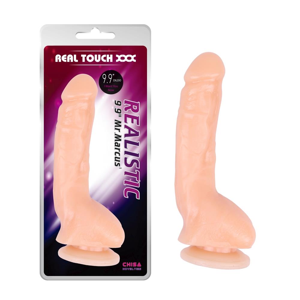 1-Realistyczne dildo penis członek z przyssawką 23cm-1