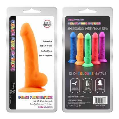 2-Dildo realistyczne penis naturalne przyssawka 21cm-2