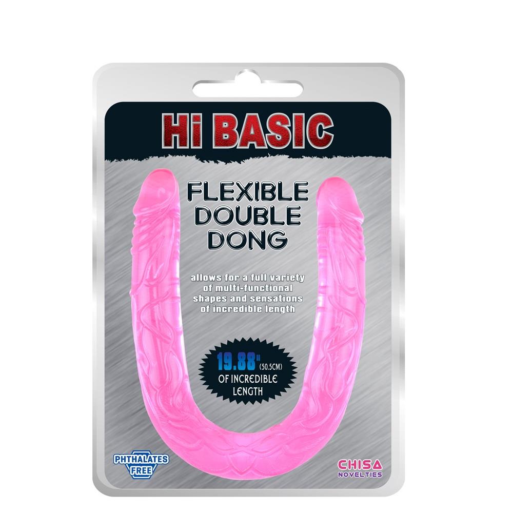 1-Podwójne realistyczne dildo waginalne analne 51cm-1