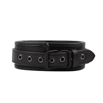 3-Obroża regulowana czarna unisex bdsm bondage sex-3