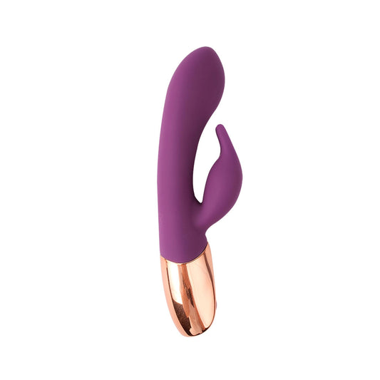 2-Wibrator fioletowy do podwójnej stymulacji 20,5 cm-2