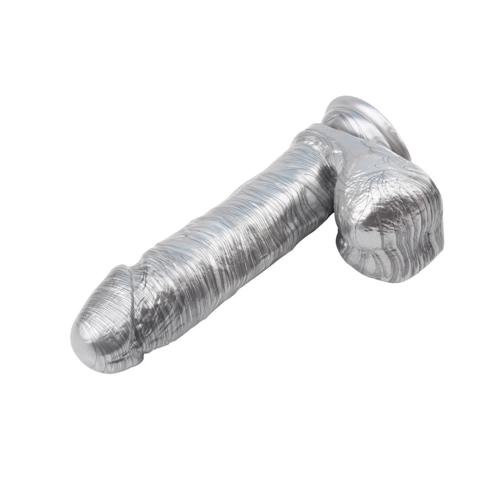 6-Dildo realistyczne członek jądram przyssawka 19 cm-6