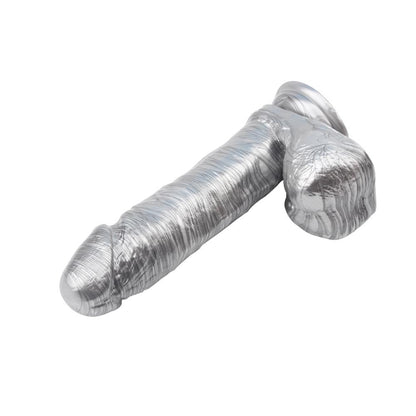 6-Dildo realistyczne członek jądram przyssawka 19 cm-6