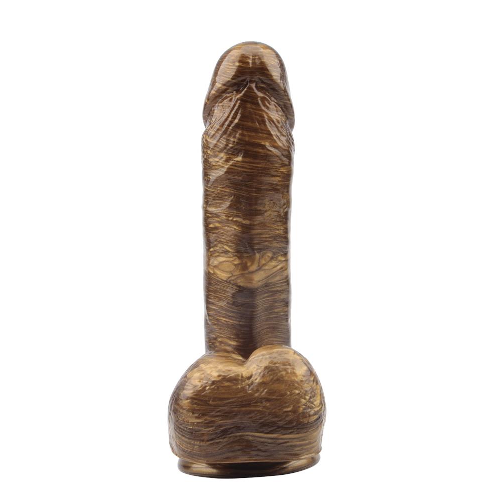 3-Dildo realistyczne członek jądram przyssawka 19 cm-3