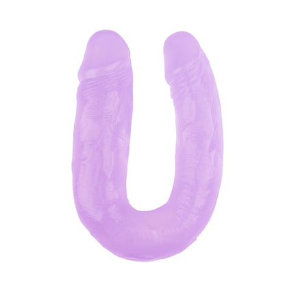 2-Wygięte podwójne żylaste dildo sex lesbijski 18 cm-2