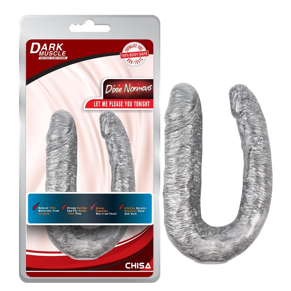 1-Dildo podwójne analne waginalne realistyczne 17cm-1