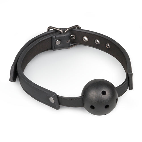 5-Knebel-Ball Gag With PVC Ball - Black-5