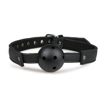 7-Knebel-Ball Gag With PVC Ball - Black-7