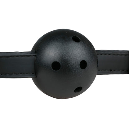 8-Knebel-Ball Gag With PVC Ball - Black-8