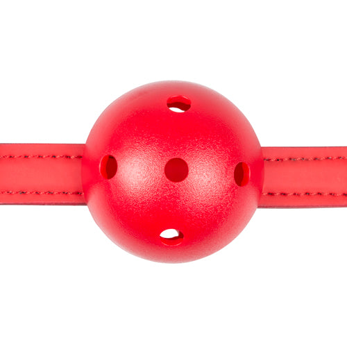 7-Knebel-Ball Gag With PVC Ball - Red-7