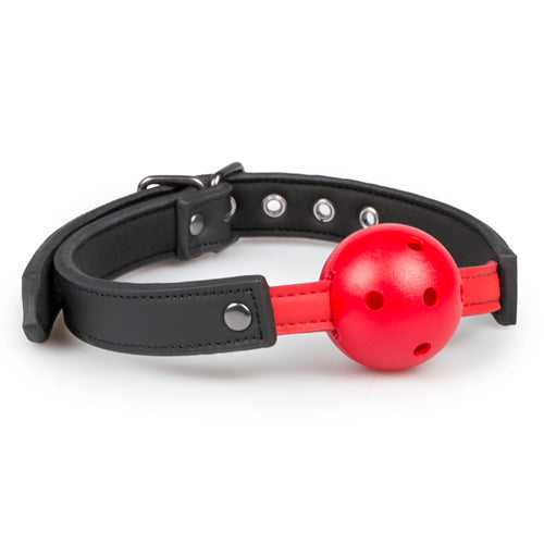 8-Knebel-Ball Gag With PVC Ball - Red-8