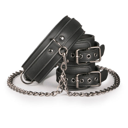 2-Kajdanki-Leather Collar With Handcuffs-2