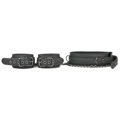 10-Kajdanki-Leather Collar With Handcuffs-10