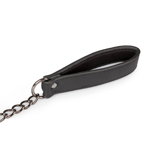 13-Wiązania-Leather Collar With Nipple Chains-13