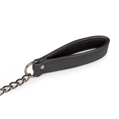 13-Wiązania-Leather Collar With Nipple Chains-13
