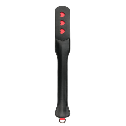 5-Pejcz-Long Leather Paddle With Heart-5