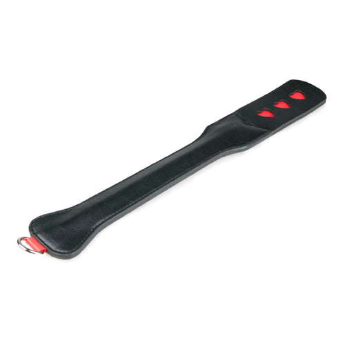 8-Pejcz-Long Leather Paddle With Heart-8