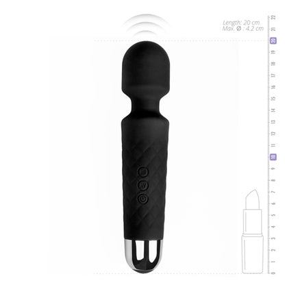 7-Wibrator Mini Różdżka EasyToys - Czarny-7