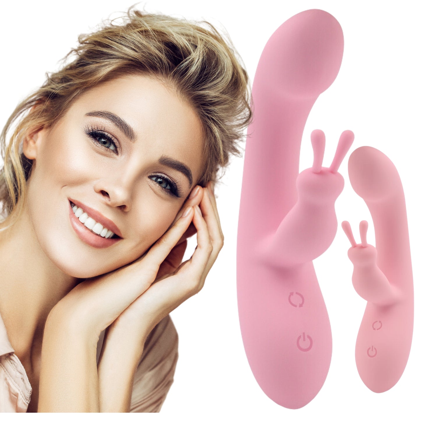 1-Wibrator królik punkt g łechtaczka 19cm 10 trybów-1